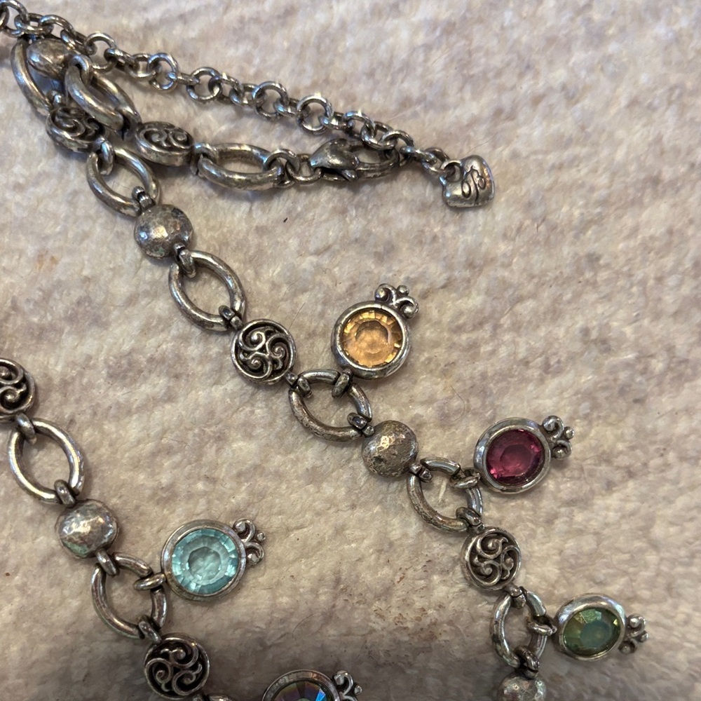 Vintage Brighton matching gemstone necklace and bracelet - Picture 3 of 8